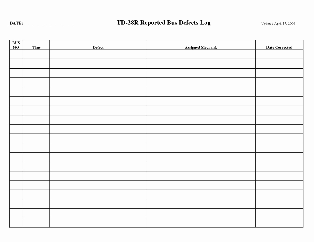 Driver Log Sheet Template Elegant Driver Log Sheetplate Drivers Daily formplates Example