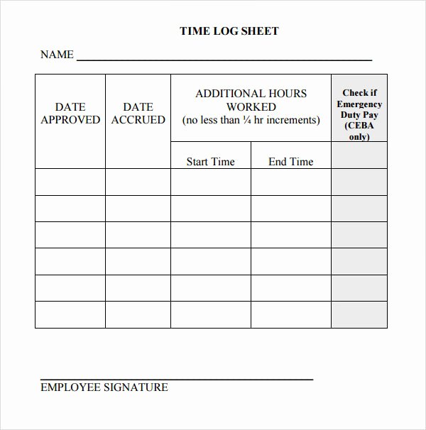 Driver Log Sheet Template Fresh Sample Daily Log Template 15 Free Documents In Pdf Word