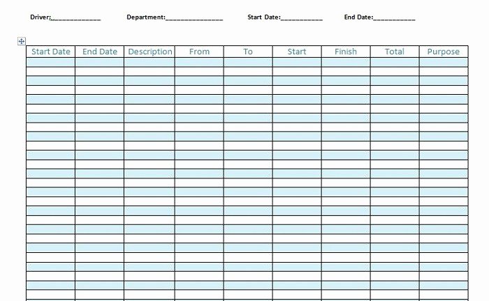 Driver Trip Sheet Best Of 30 Printable Mileage Log Templates Free Template Lab