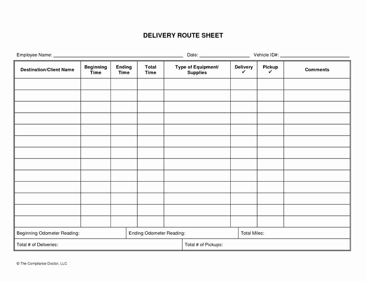 Drivers Log Book Template New Driver Log Sheet Template