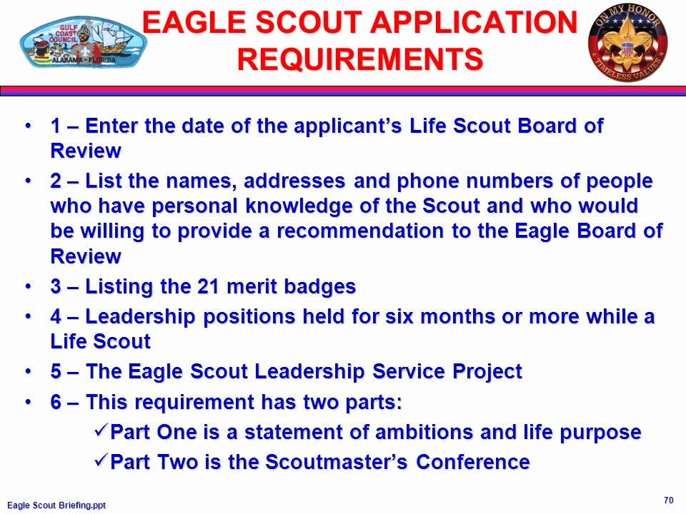 Eagle Scout Ambition Statement Example Beautiful Eagle Scout Information Requirements Ppt