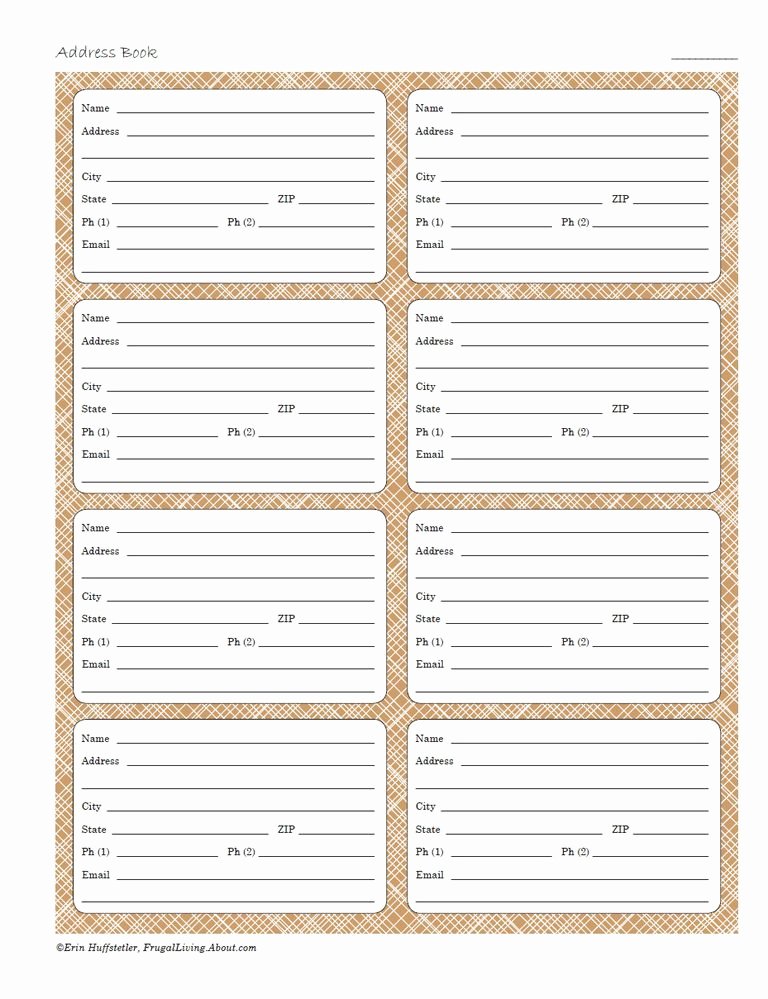 Editable Address Book Template Lovely Use these Printable Address Pages In Your Planner