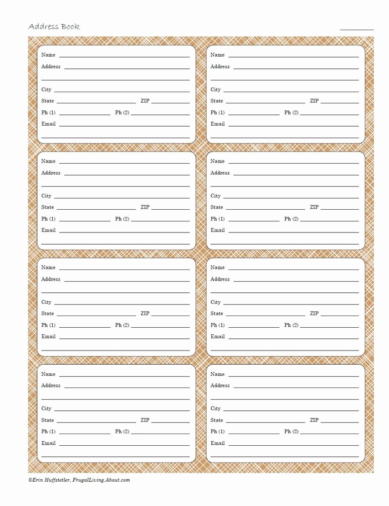 Printable Address Book Template from www.peterainsworth.com