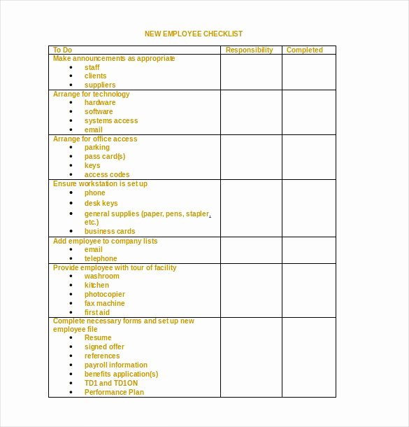 Editable Checklist Template Word Lovely 34 Word Checklist Templates