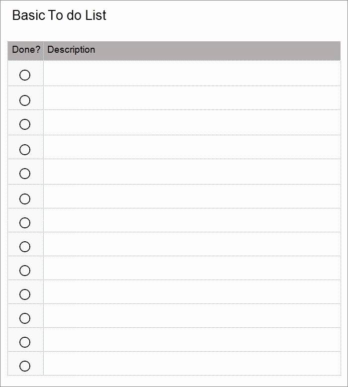 Editable Checklist Template Word Luxury to Do Checklist Template Word