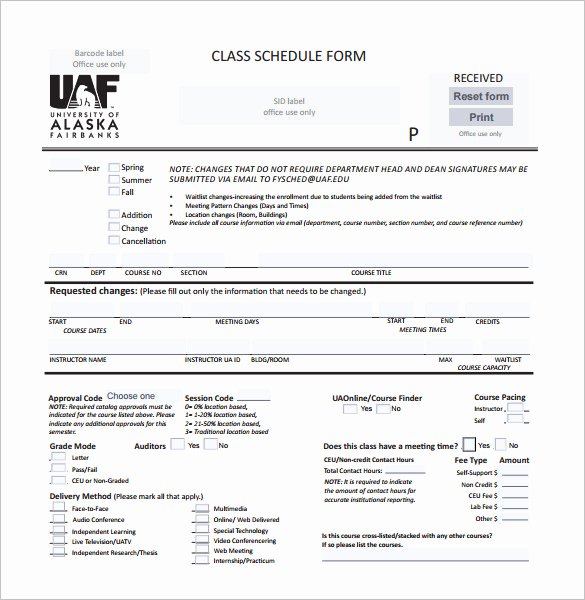 Editable Class List Awesome Class Schedule Template 36 Free Word Excel Documents