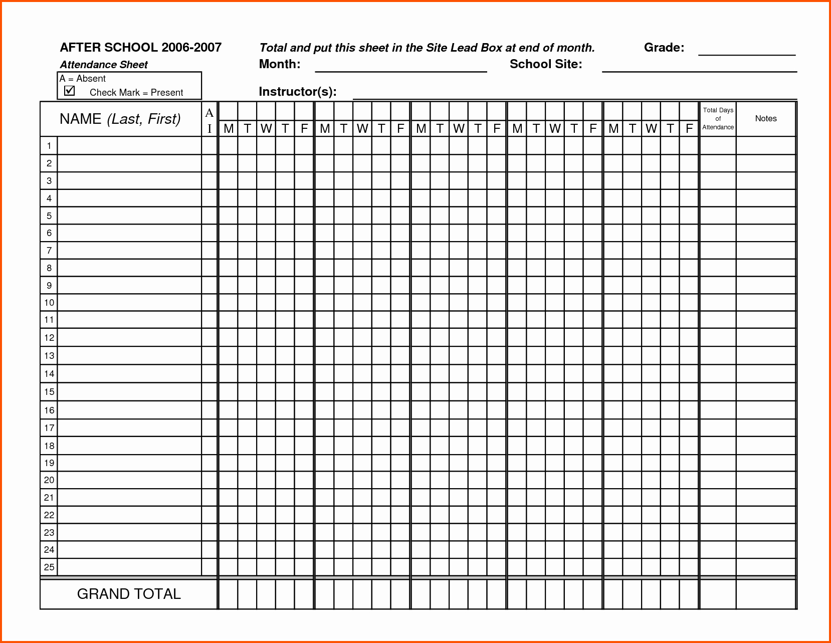 Editable Class List Elegant Editable Classroom attendance Spreadsheet Template Sample