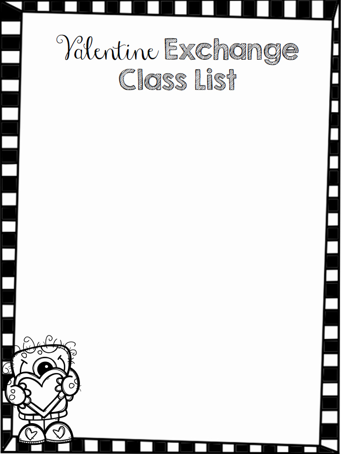 Editable Class List Elegant Teach Dream Inspire Editable Valentine Class List Freebie