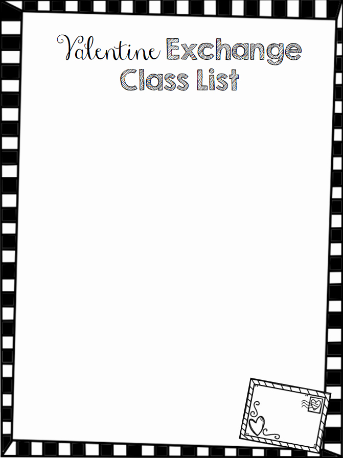 Editable Class List Fresh Teach Dream Inspire Editable Valentine Class List Freebie