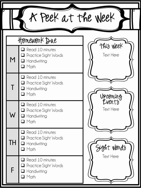 Editable Class List New 25 Best Ideas About Homework Checklist On Pinterest