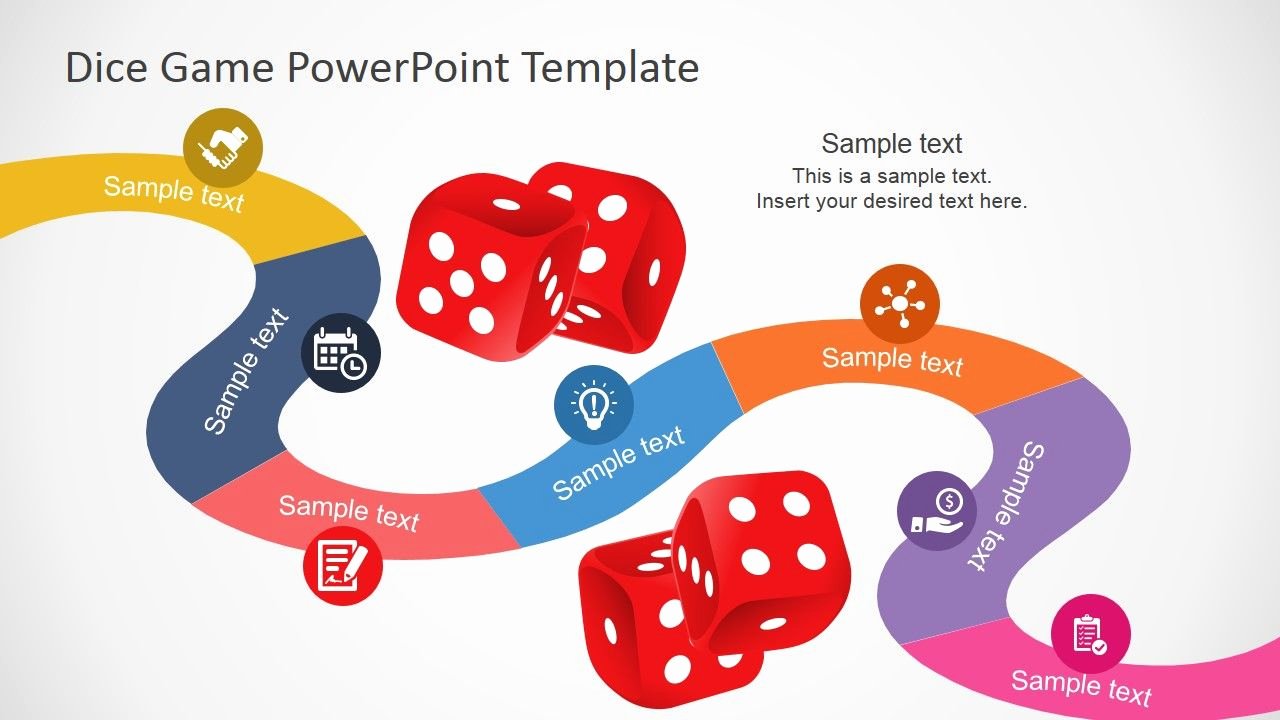 Editable Dice Template Beautiful Board Game Powerpoint Template