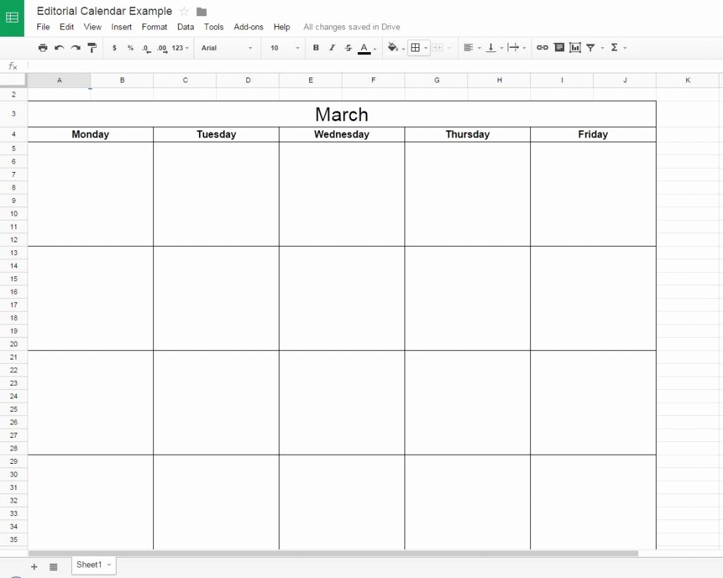 Editorial Calendar Template Google Docs New How to Create A Free Editorial Calendar Using Google Docs