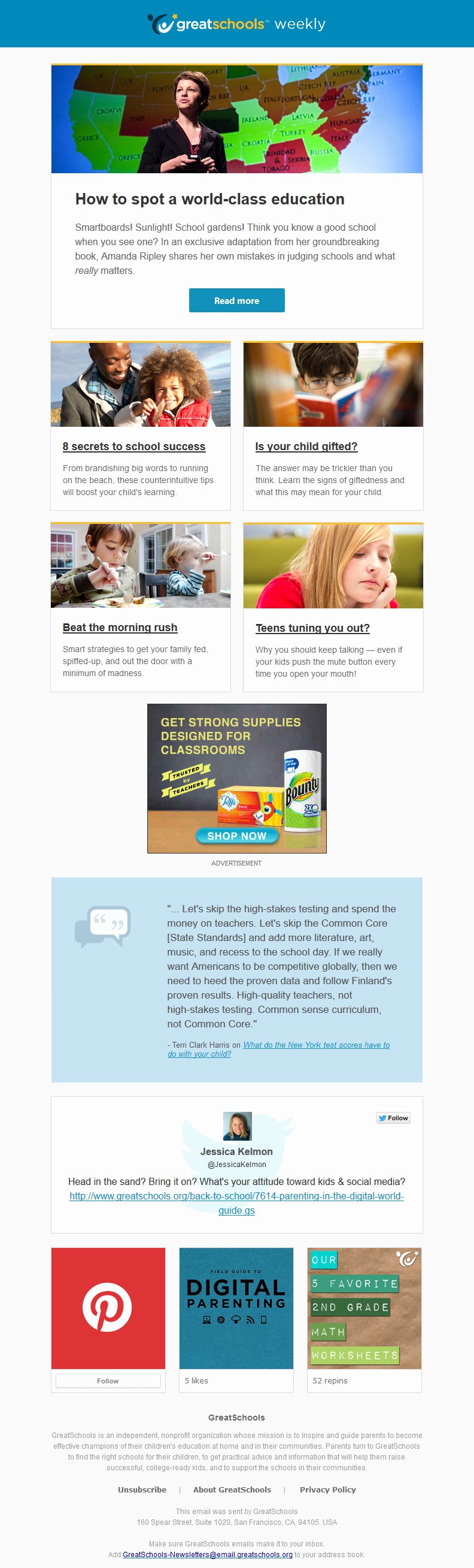 Education World Newsletter Beautiful Introducing the Greatschools Newsletter