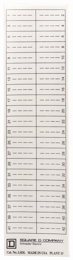 Electrical Panel Labels Template New Schneider Electric Lsdl Square D Directory Label