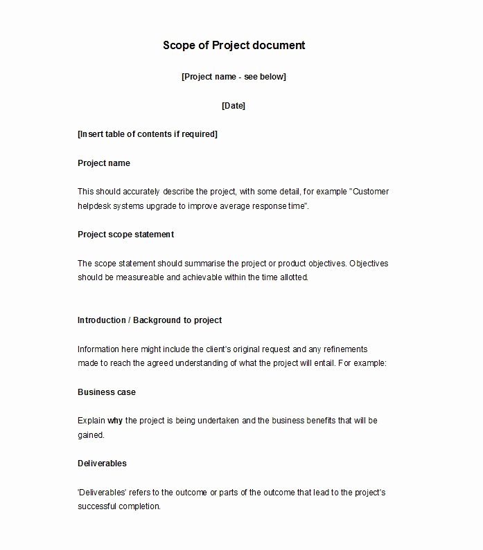 Electrical Scope Of Works Fresh 30 Ready to Use Scope Of Work Templates &amp; Examples