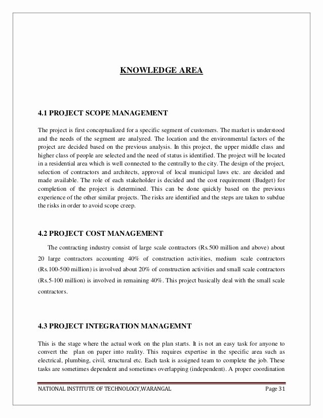 Electrical Scope Of Works New Road Construction Project