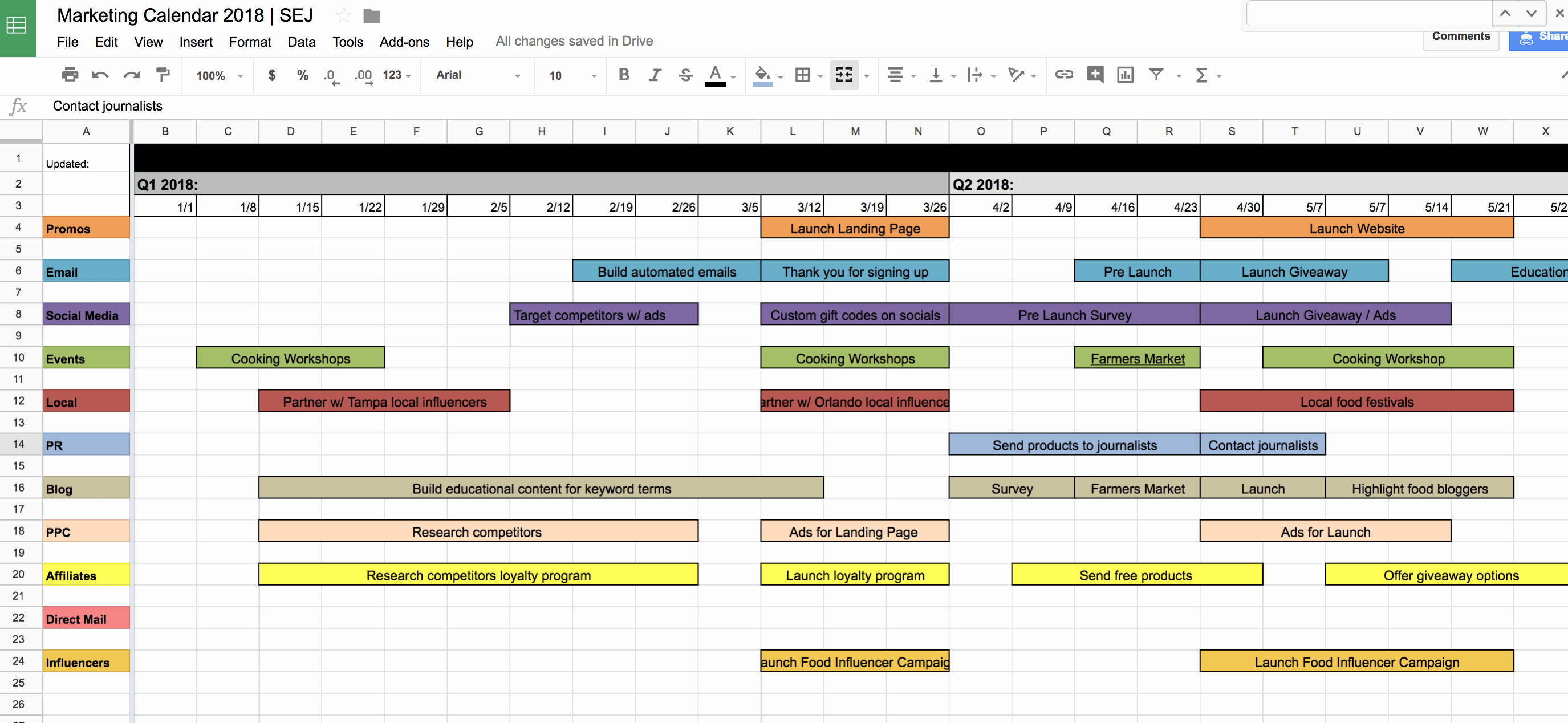 Elementary School Master Schedule Template Best Of You Need This 2018 Marketing Calendar &amp; Free Template