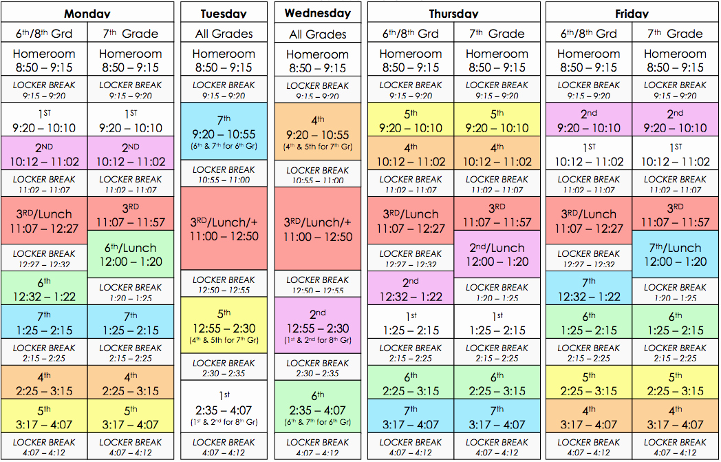 Elementary School Master Schedule Template New 시간표 Bell Schedule 가 너무 복잡해요