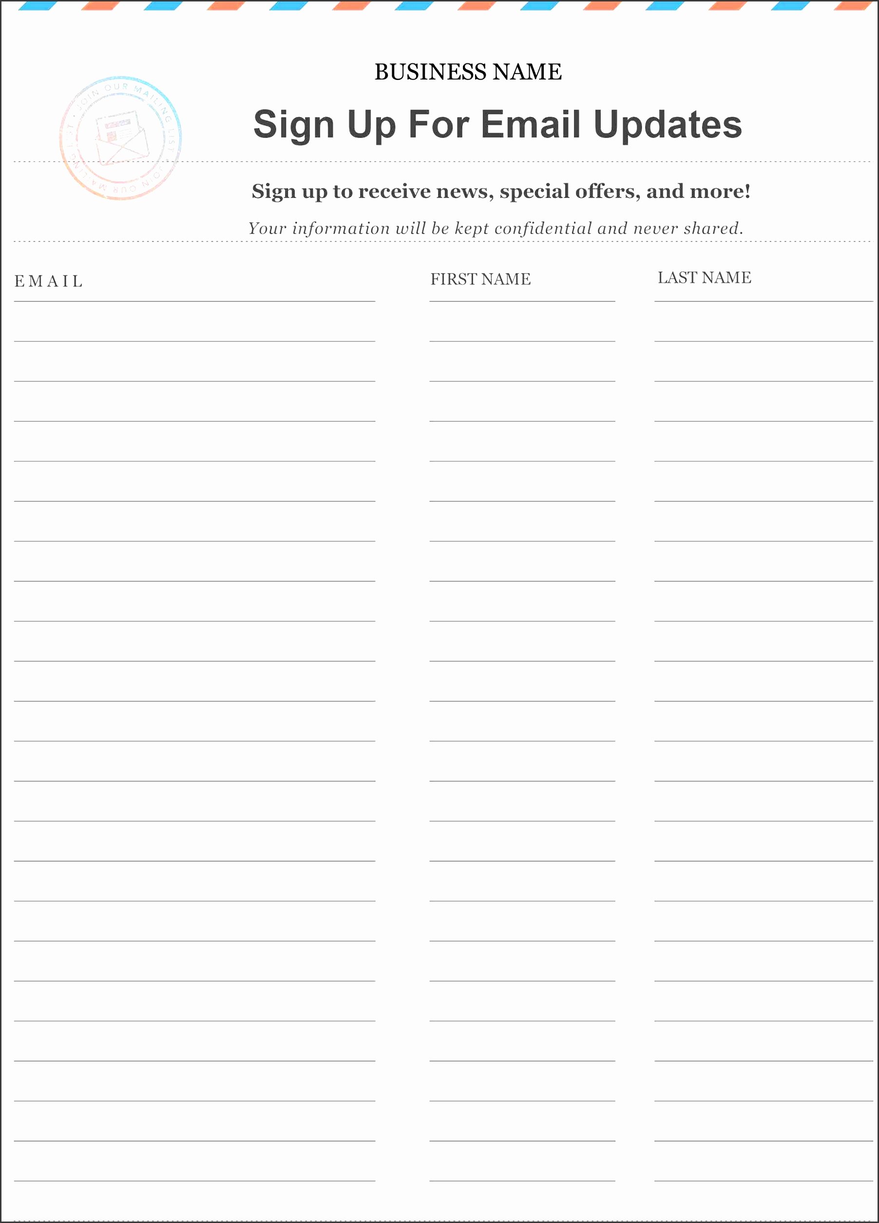 Email Sign Up Sheet Template Microsoft Word Elegant 10 Make Free Sign Up Sheet In Word Sampletemplatess