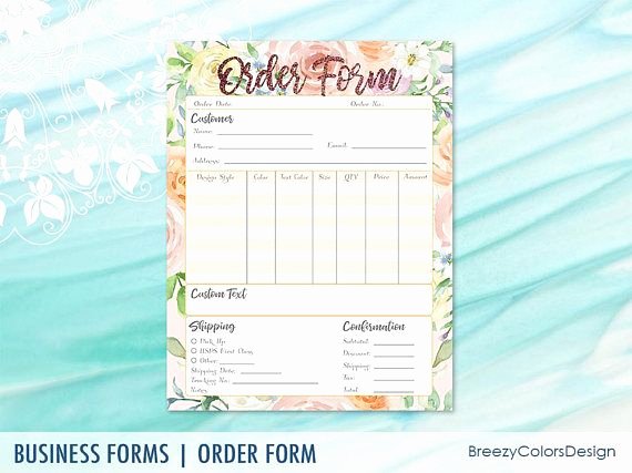 Embroidery order form Template Beautiful Best 25 order form Ideas On Pinterest