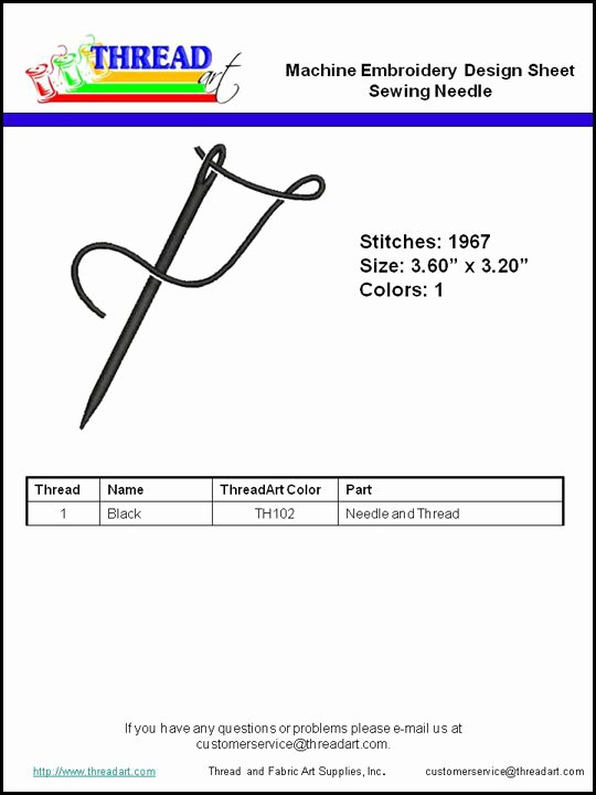 Embroidery order form Template Best Of Sewing Needle Embroidery Download