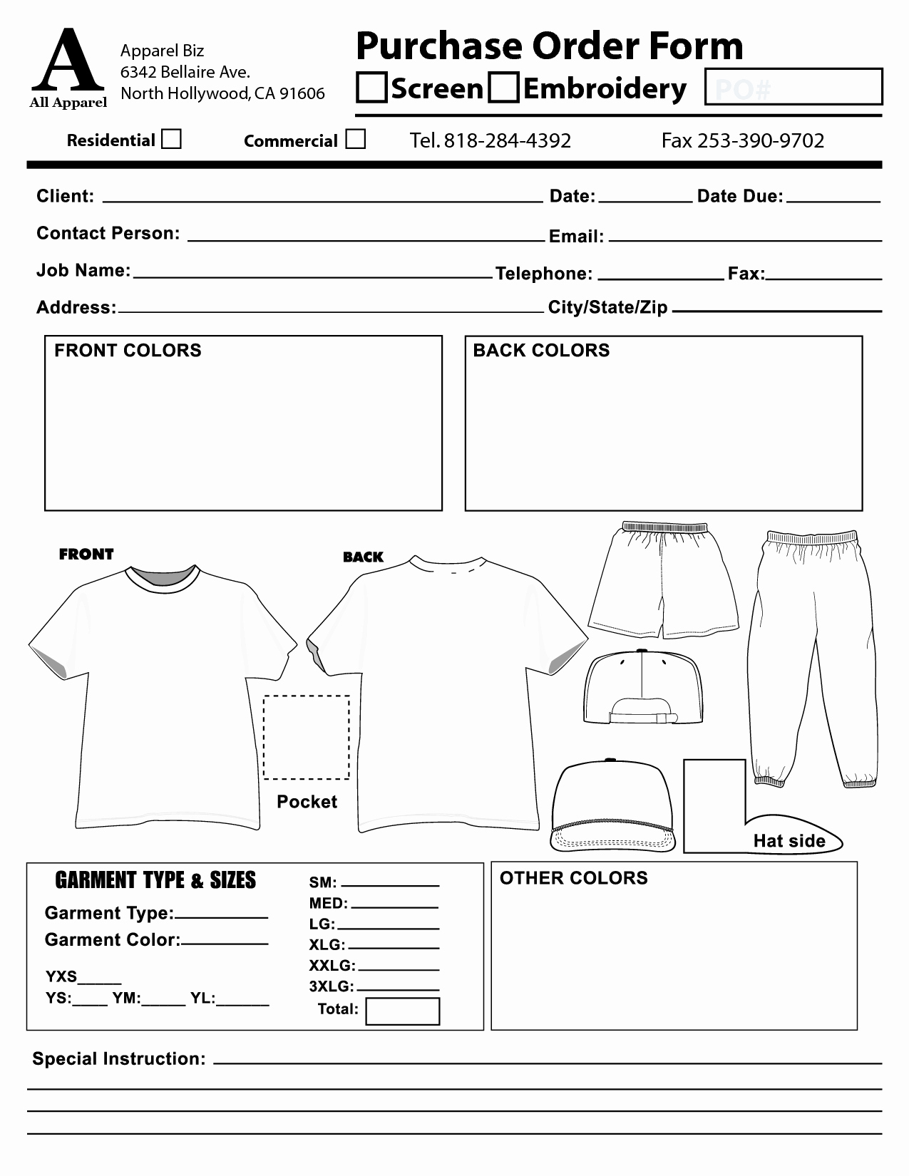 Embroidery order form Template Luxury Best S Of Logo Embroidery order form Template