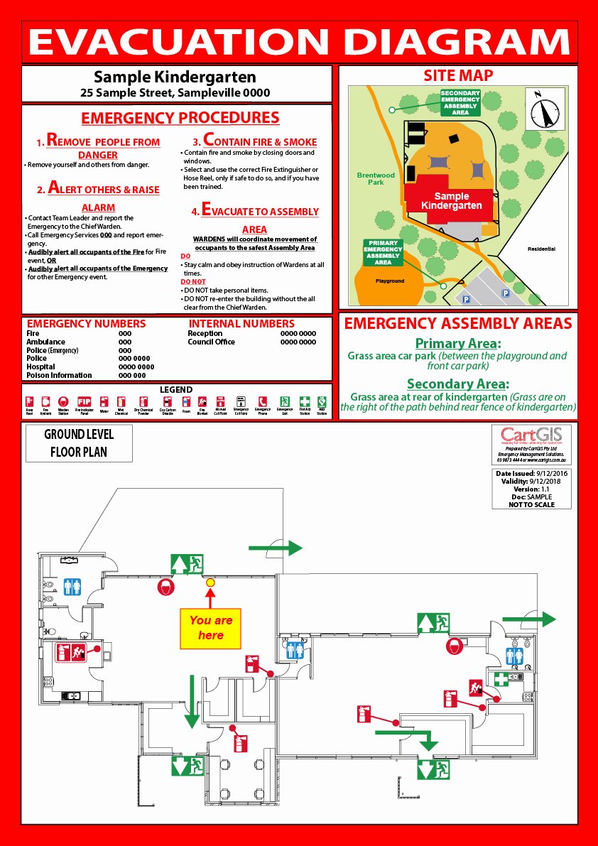 Emergency Evacuation Map Template Lovely Emergency Evacuation Planning and Diagrams