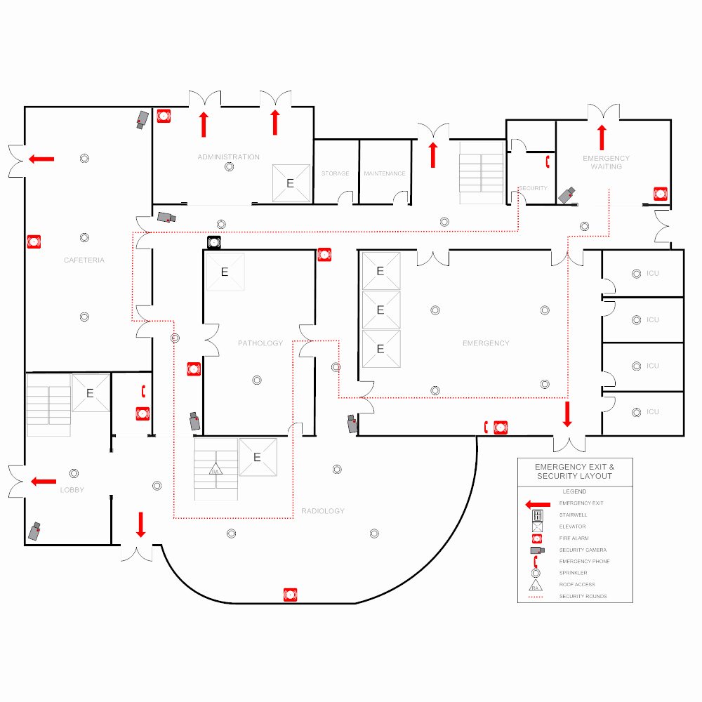 Emergency Evacuation Map Template New Hospital Emergency Plan