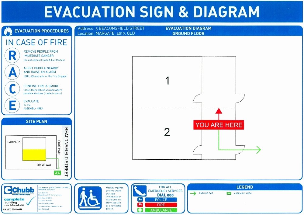 Emergency Evacuation Map Template Unique Fire and Emergency Evacuation