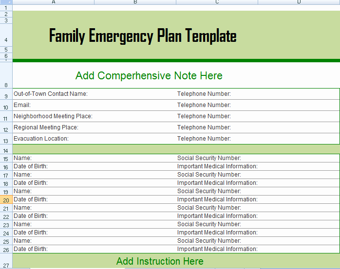 Emergency Evacuation Plan Template Free Best Of Hurricane Evacuation Plan Louisiana Family Emergency Plan