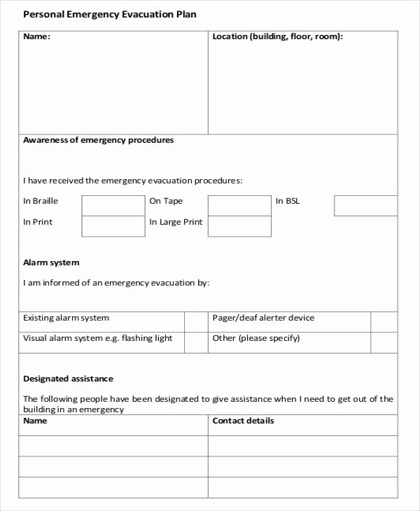 Emergency Evacuation Plan Template Free Elegant 11 Emergency Evacuation Plan Templates Sample Example