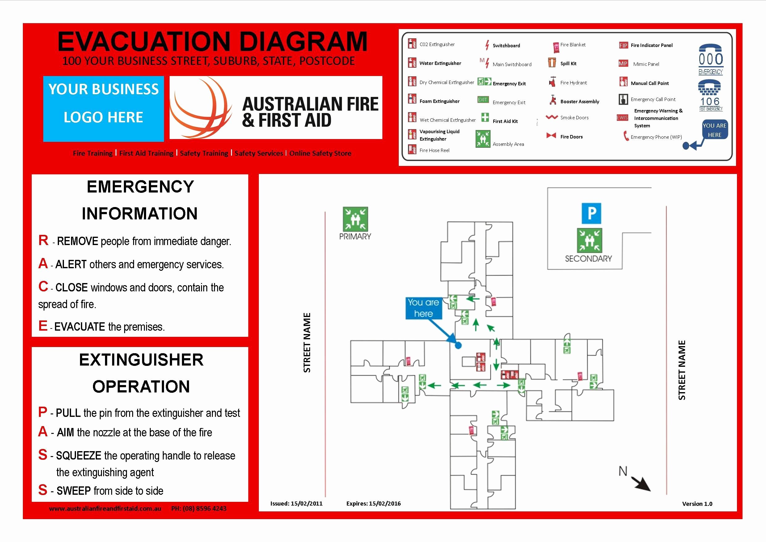 Emergency Evacuation Plan Template Free Unique Emergency Evacuation Template Australia Templates