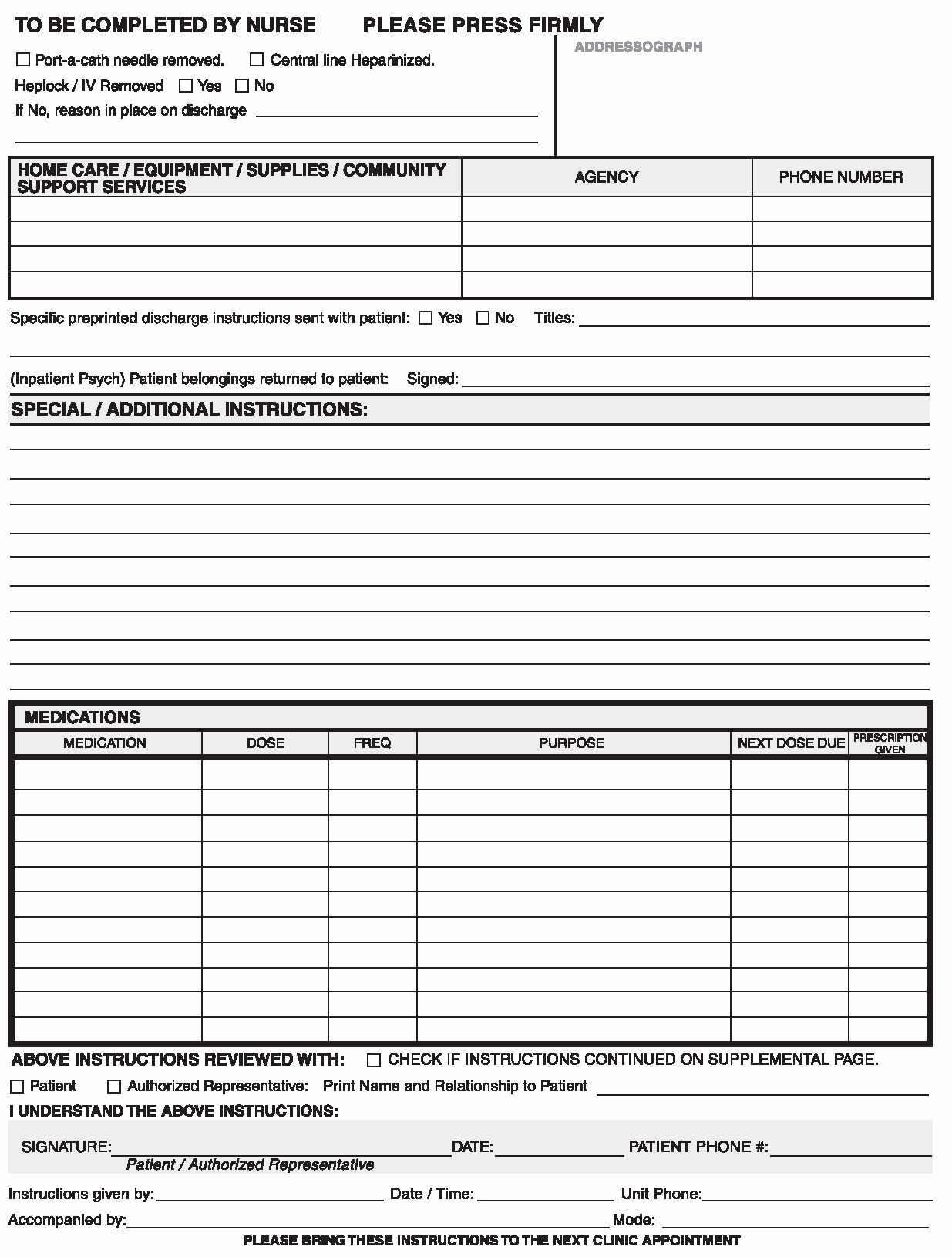 Emergency Room Discharge form Luxury Emergency Room Charting Templates Best Picture Chart