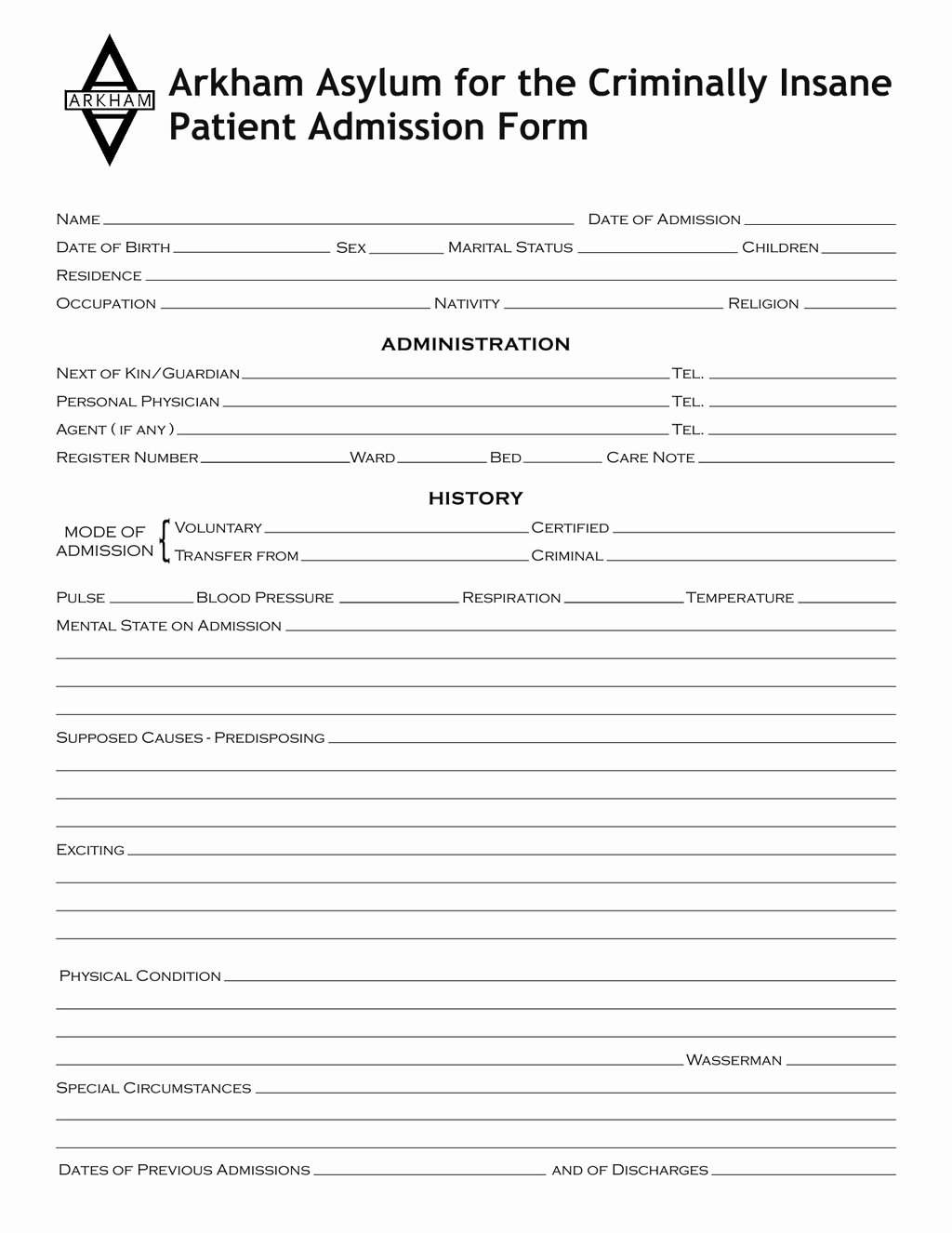 Emergency Room Release form Template Beautiful Husband and Wife Caretakers Of A Condemned Retirement