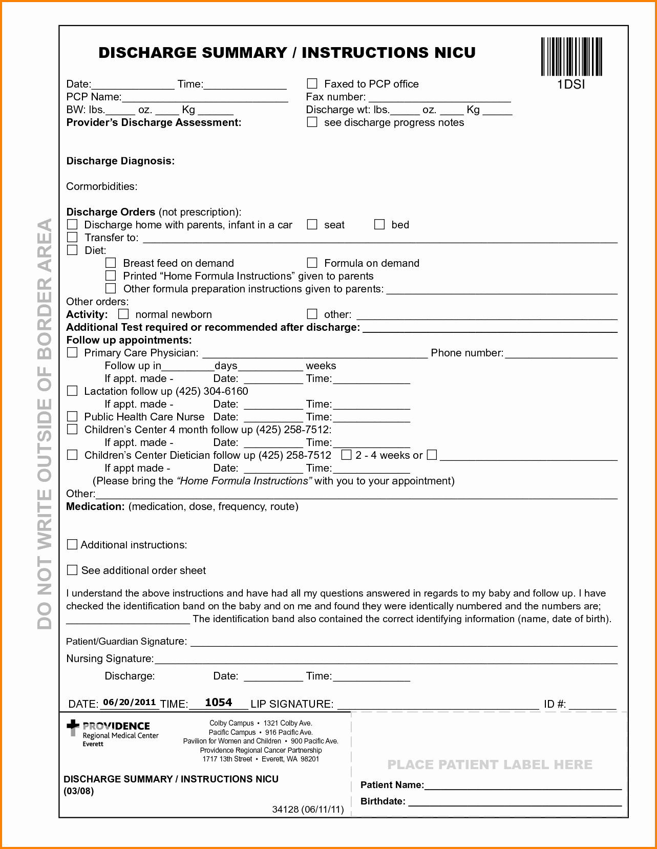 Emergency Room Release form Template Elegant 29 Of Urgent Care Documentation Template