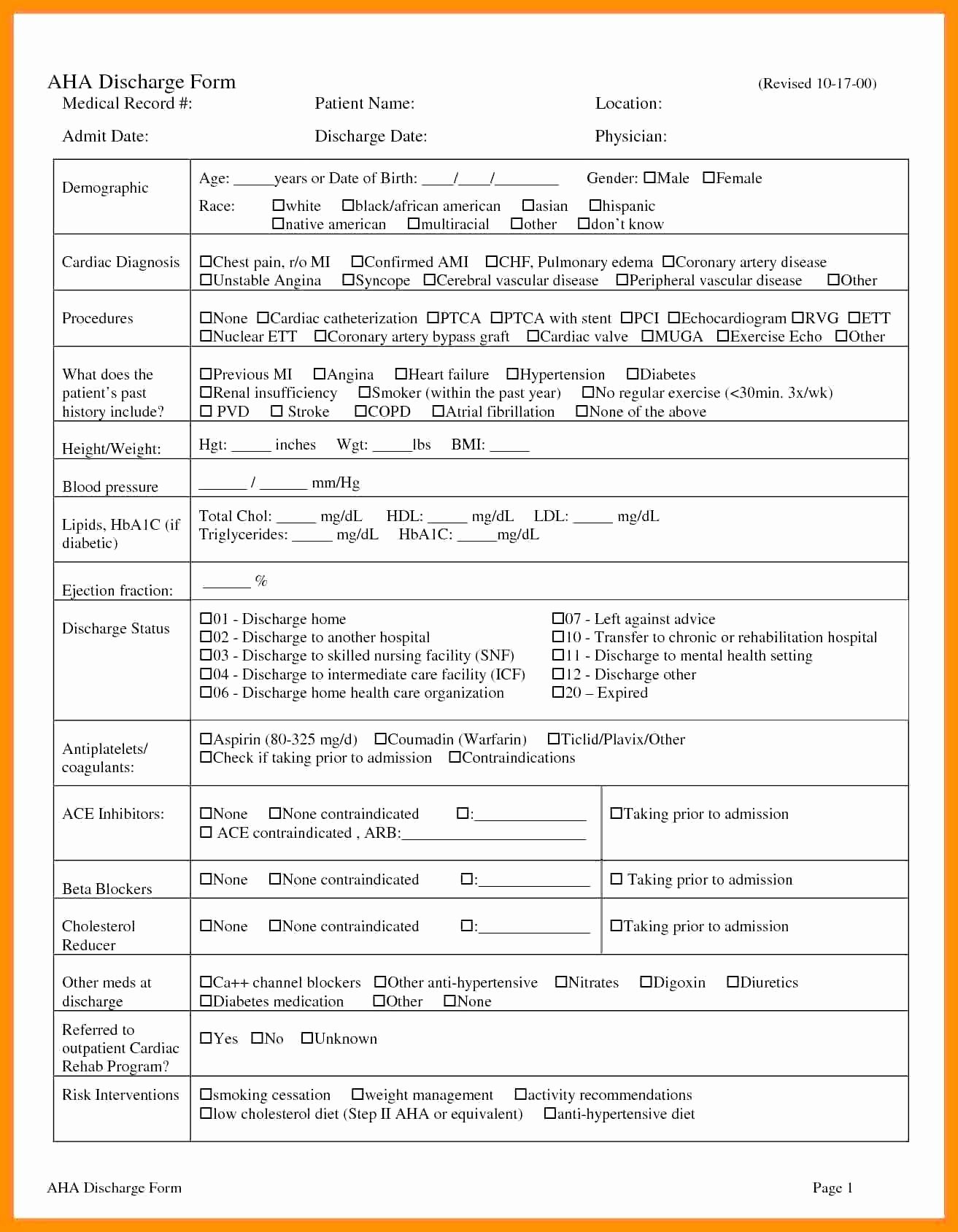 Emergency Room Release form Template Fresh Discharge Care Plan Template Lovely Nursing Home Planning