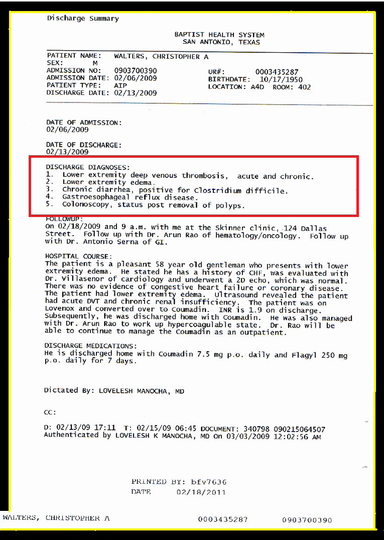 Emergency Room Release Papers Fresh Exhibit Page 33 Janurary 2009 Feburary 2009 File