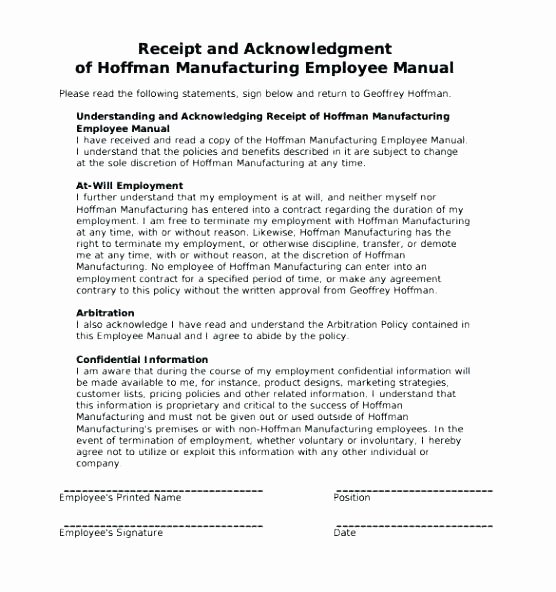 Employee Acknowledgement form Template Inspirational Staff Policy Template – Ddmoon