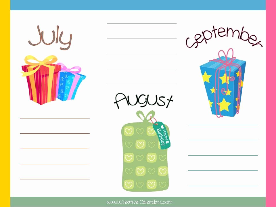 Employee Birthday List Template Unique 8 Best Of Fice Birthday List Printable