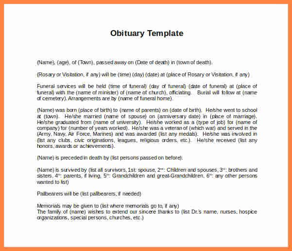 Employee Death Announcement Template Best Of 6 Notice Wording