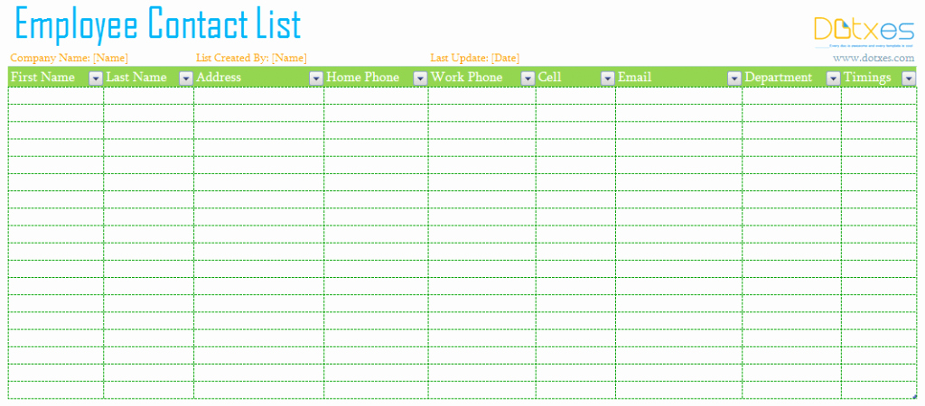 Employee Directory Template Inspirational Best S Of Employee List Template Excel Employee