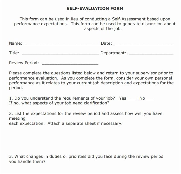 Employee Expectations Template Beautiful 8 Employee Review Templates Pdf Word Pages