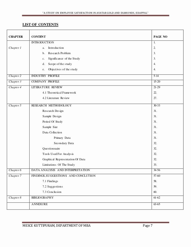 Employee Expectations Template New Project Report On Employee Satisfaction Sample