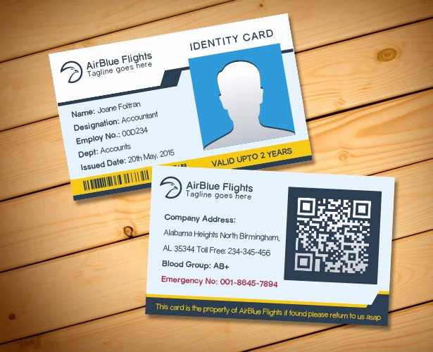 Employee Id Card Template Free Download Beautiful 2 Free Pany Employee Identity Card Design Templates