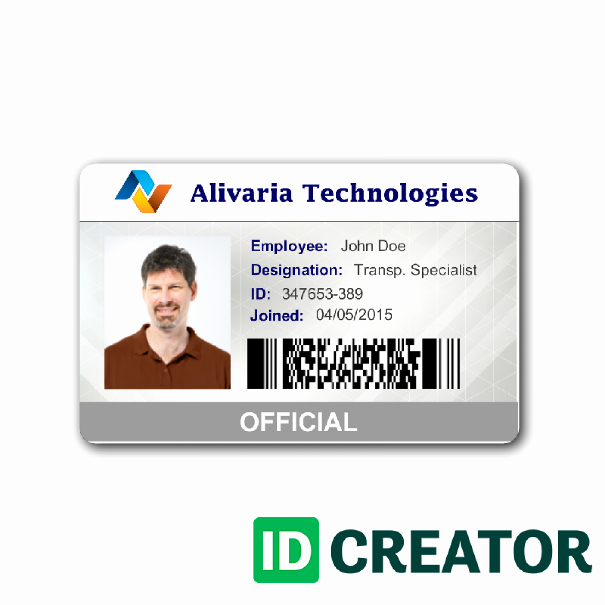 Employee Id Card Template Free Download Luxury Employee Id Card Template Image 1 Templates