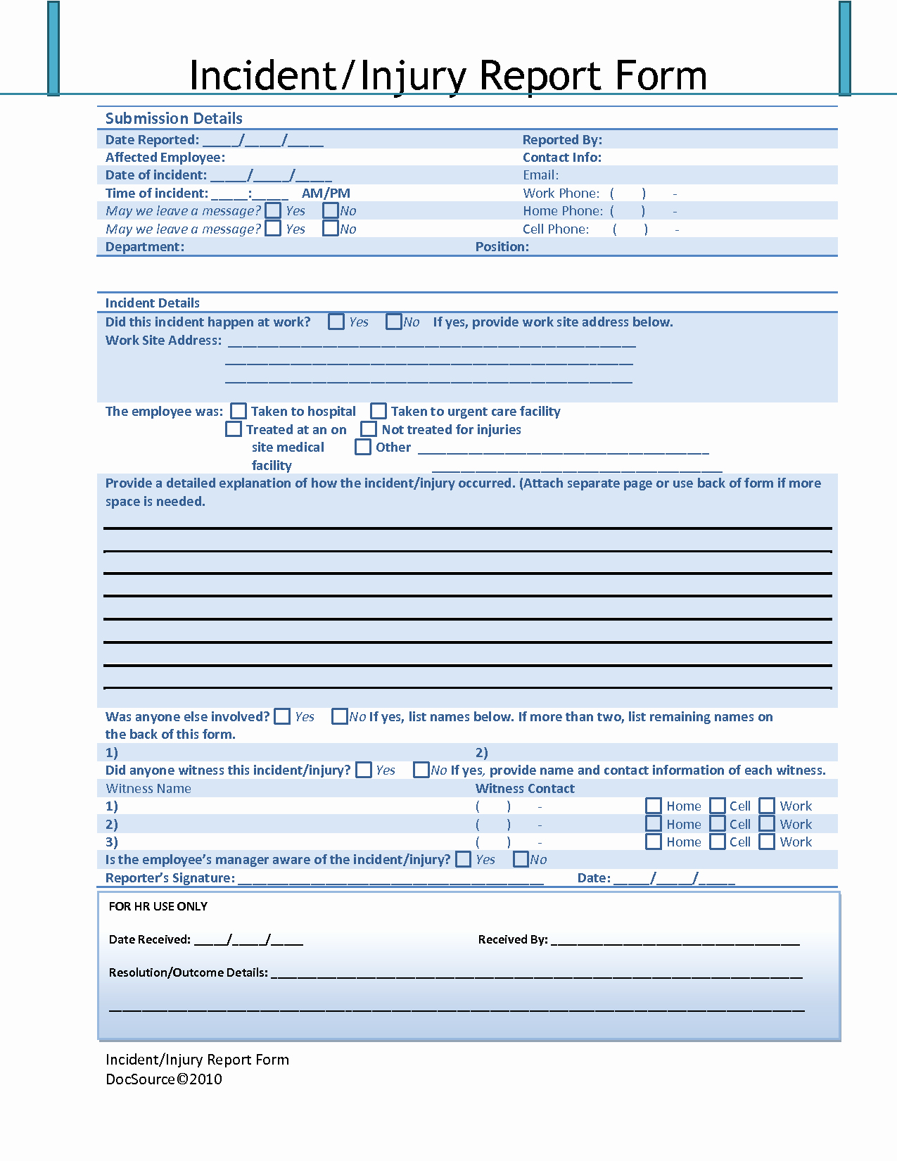 Employee Injury Report Inspirational Other Template Category Page 5 Spelplus