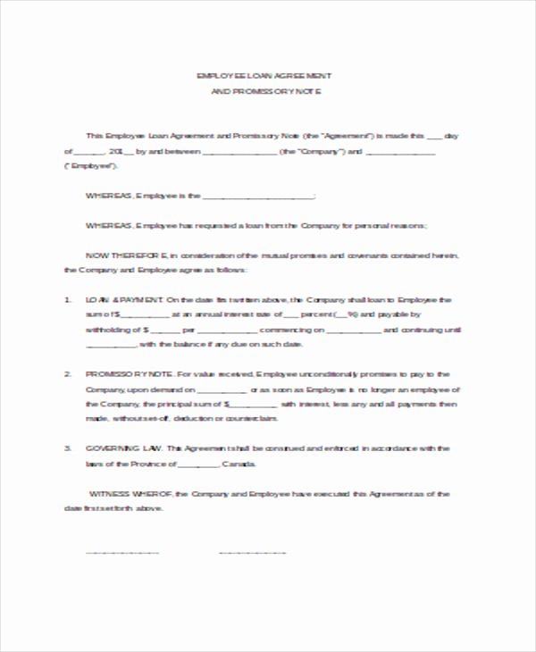 Employee Key Agreement form Best Of Loan Agreement form Template