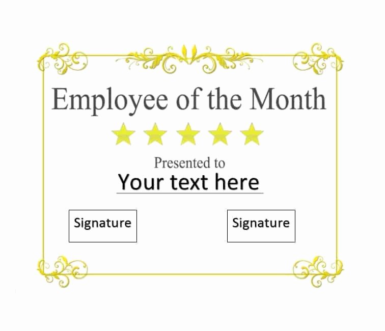 Employee Of the Month Nomination form Template New 30 Printable Employee Of the Month Certificates
