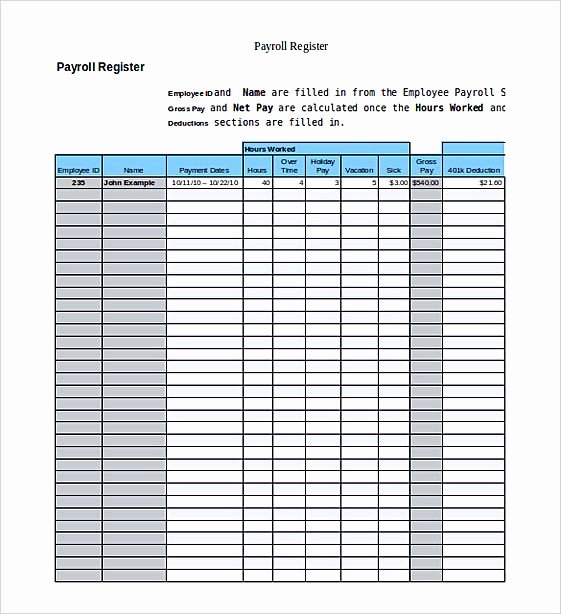 Employee Payroll Ledger Template Fresh Pages Invoice Template