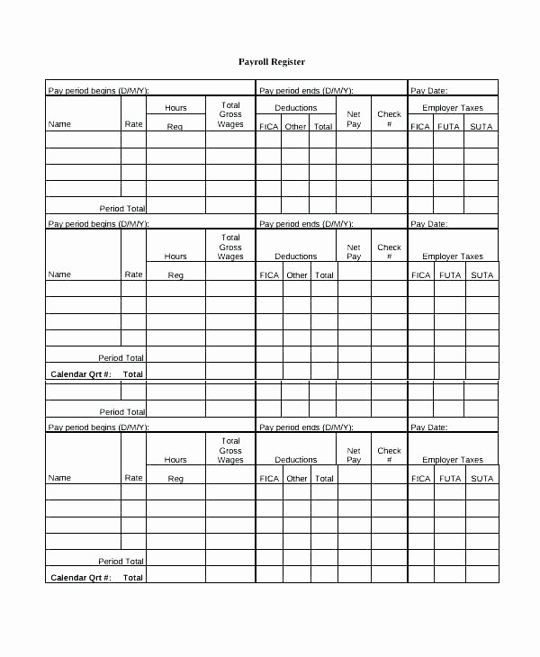 Employee Payroll Ledger Template Inspirational 15 Payroll Ledger Sample